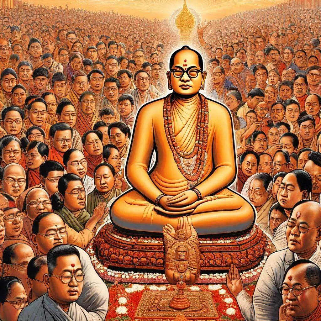 Dussehra: The Triumph of Good Over Evil and A Multifaceted Celebration 4 Ambedkar accepting Buddhism