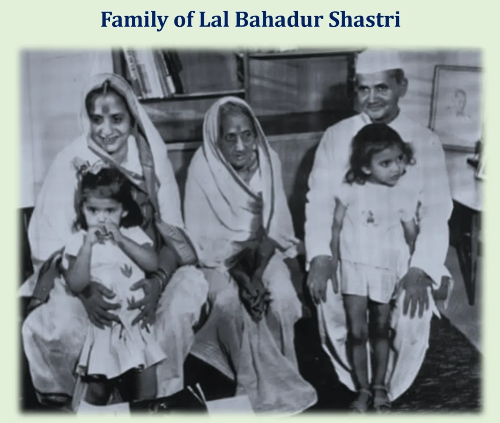 Lal Bahadur Shastri: Definition of Simple and Quiet Revolution 2 Family of Lal Bahadur Shastri
