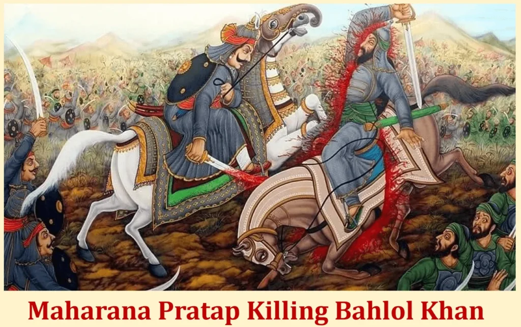 The Battle of Haldighati: A Clash Unrelated to Religion 2 Maharana Pratap Killing Bahlol Khan