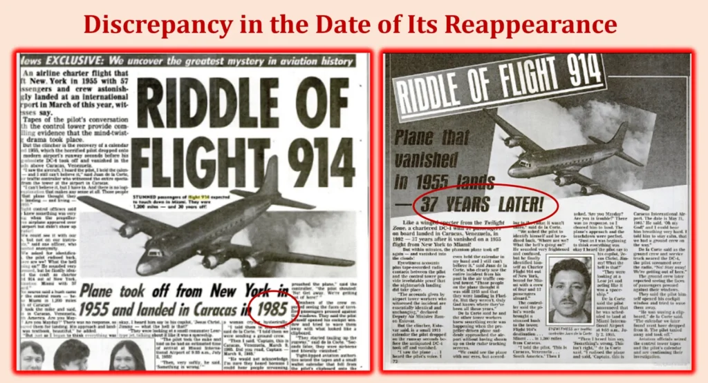 News of Flight 914