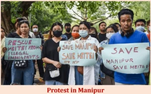 Unraveling Manipur's Struggle: Confronting Violence Together 2 Protest in Manipur