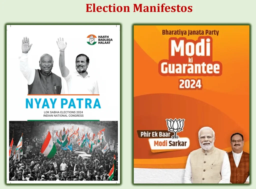Model Code of Conduct: An Obligation of Election Commission of India to ensure Free and Fair Elections 5 Election Manifestos