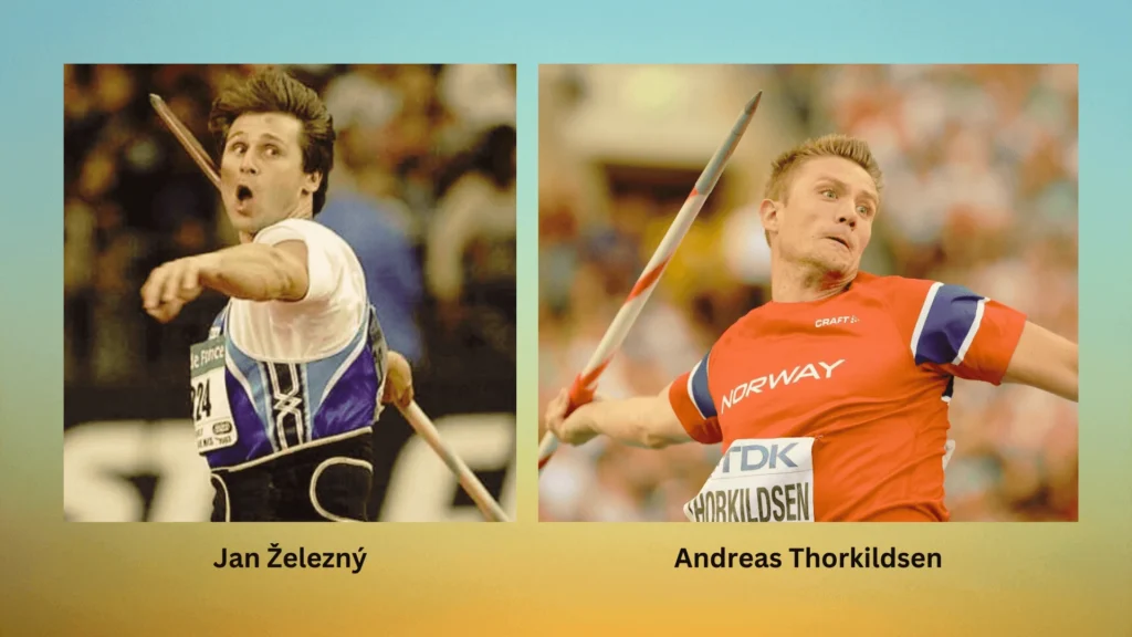 Javelin Throw: A combination of technique and strength applied on a stick 2 Javelin Throwers