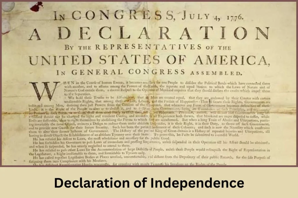 Formation of the United States: Crafting a Democratic Legacy 6 Declaration of Independence
