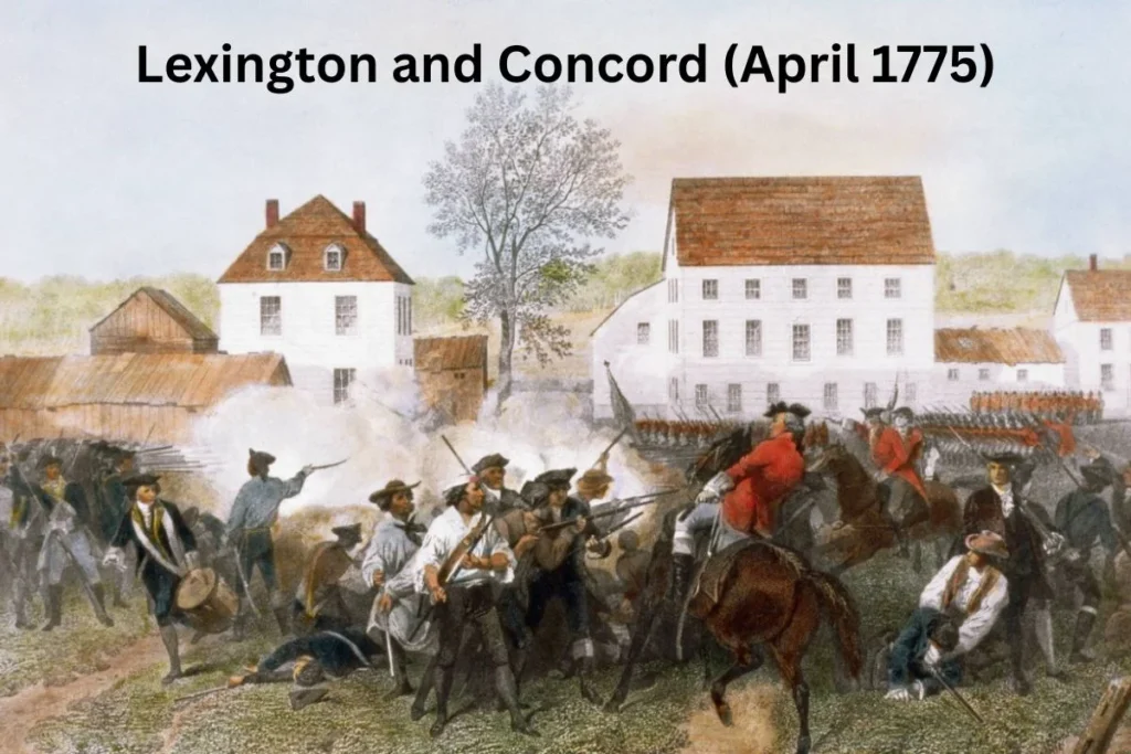 Formation of the United States: Crafting a Democratic Legacy 7 Lexington and Concord (April 1775)