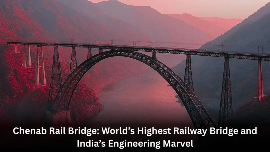 Chenab Rail Bridge: World’s Highest Railway Bridge and India’s Engineering Marvel 1 Chenab Rail Bridge