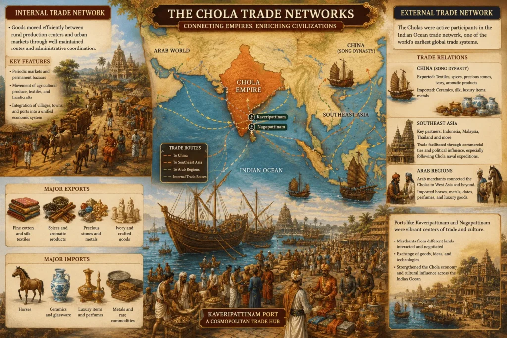 The Chola Dynasty: Rise, Expansion, and Enduring Legacy of South India’s Greatest Empire 5 Trade route of Chola dynasty