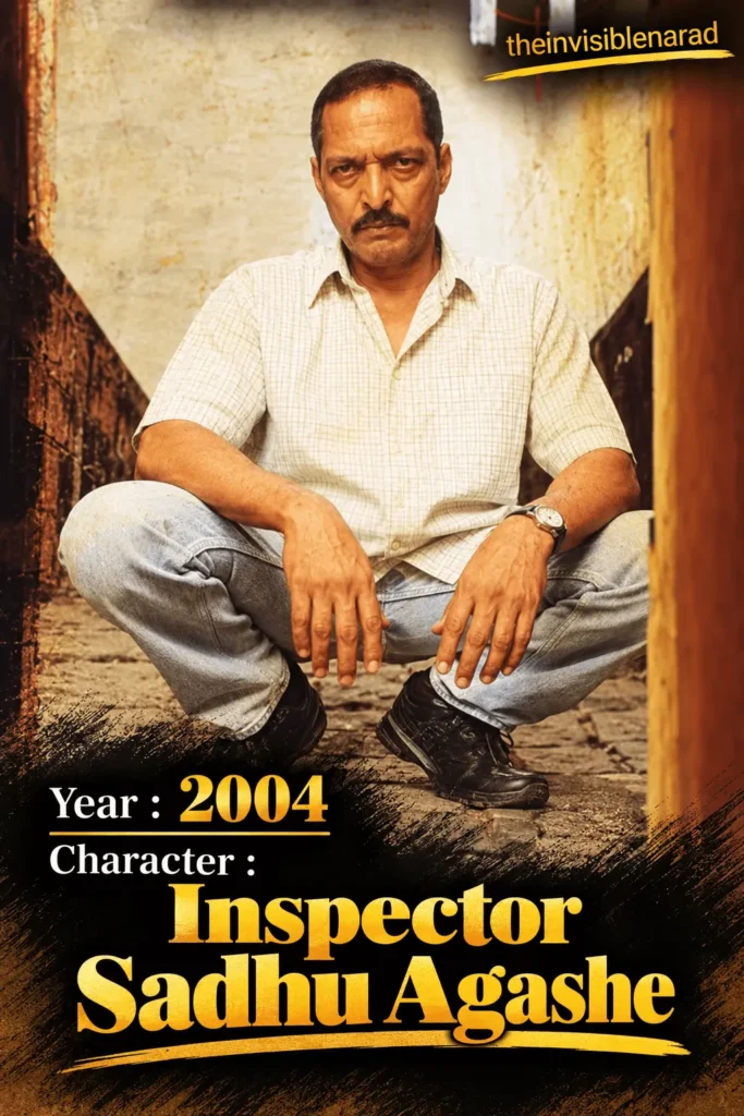 Nana Patekar (1951–2026): The Unconventional Actor Who Redefined Intensity in Indian Cinema 9 Inspector Sadhu Agashe_ 2004