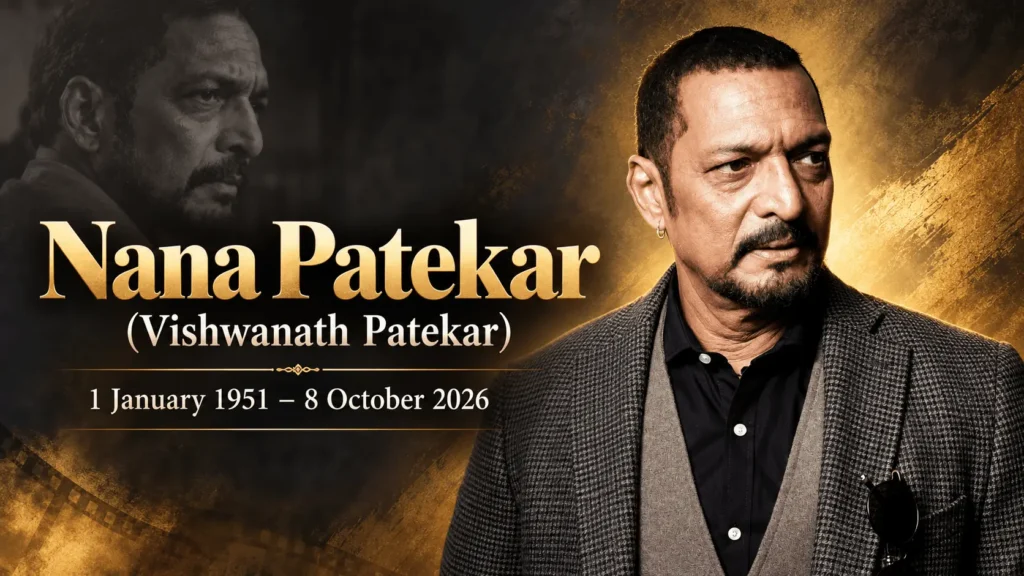 Nana Patekar (1951–2026): The Unconventional Actor Who Redefined Intensity in Indian Cinema 1 Nana Patekar